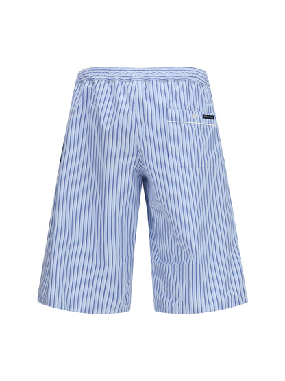 DOLCE & GABBANA Striped poplin Shorts