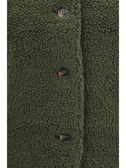 Barbour Bowes teddy fleece Gilet - Olive