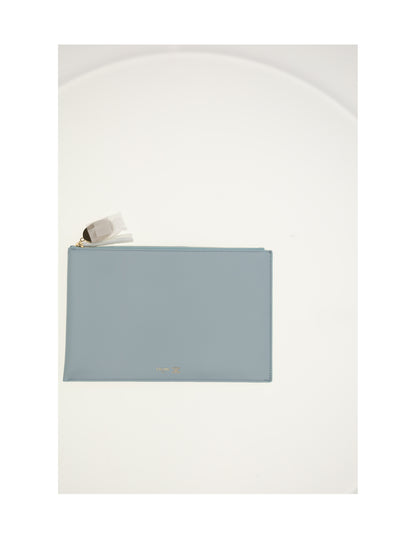 Celine DUO POUCH - Powder Blue / Deep Ivory