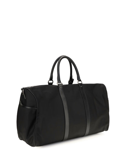 Kiton Leather-trim Travel Duffle Bag - Black
