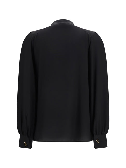 Alexander McQueen Wishbone silk Shirt - Black