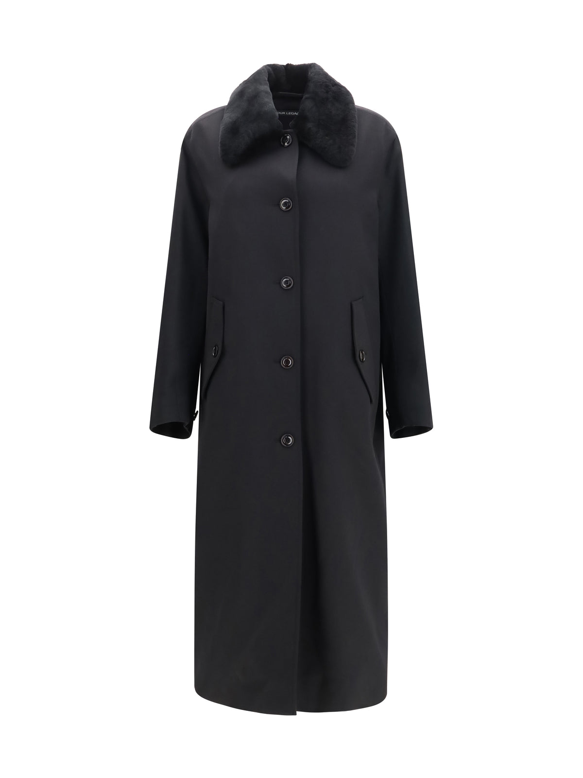 Our Legacy Tundra Coat in virgin wool - Coarse Black