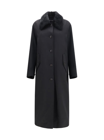 Our Legacy Tundra Coat in virgin wool - Coarse Black