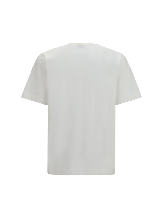Burberry Check cotton T-shirt - Chalk