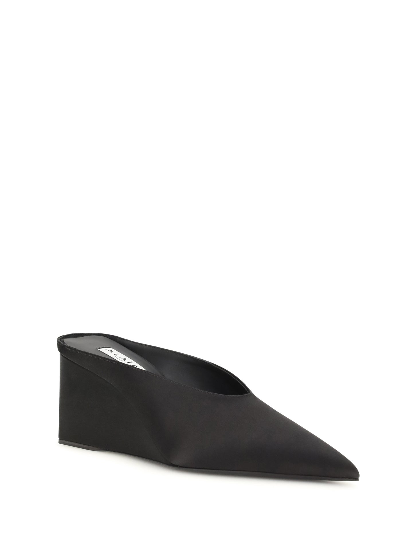 ALAÏA Satin wedge Mules