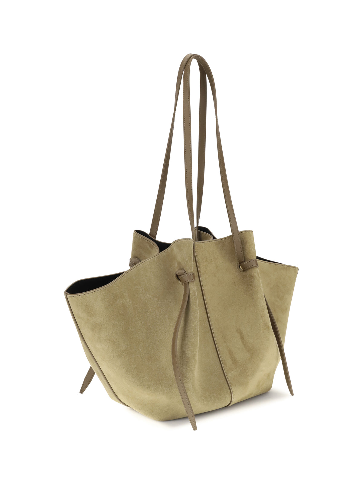 Yuzefi Suede leather Shoulder Bag - Fennel