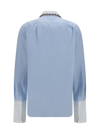 Prada Jewel-embellished collar Shirt - Astro