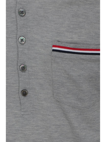 THOM BROWNE Short Sleeves Polo