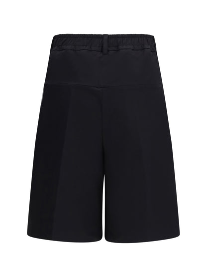 GCDS Shorts with black logo piping - Black/Black