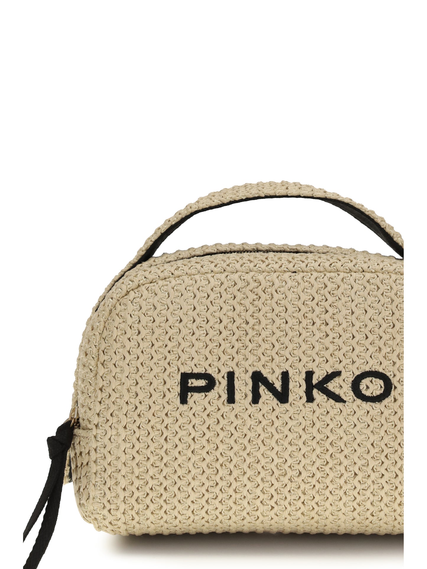 PINKO Small raffia Beauty Case