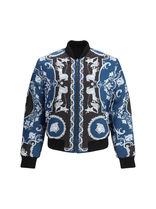 Versace Reversible Jacket - Black+Petrol Blue