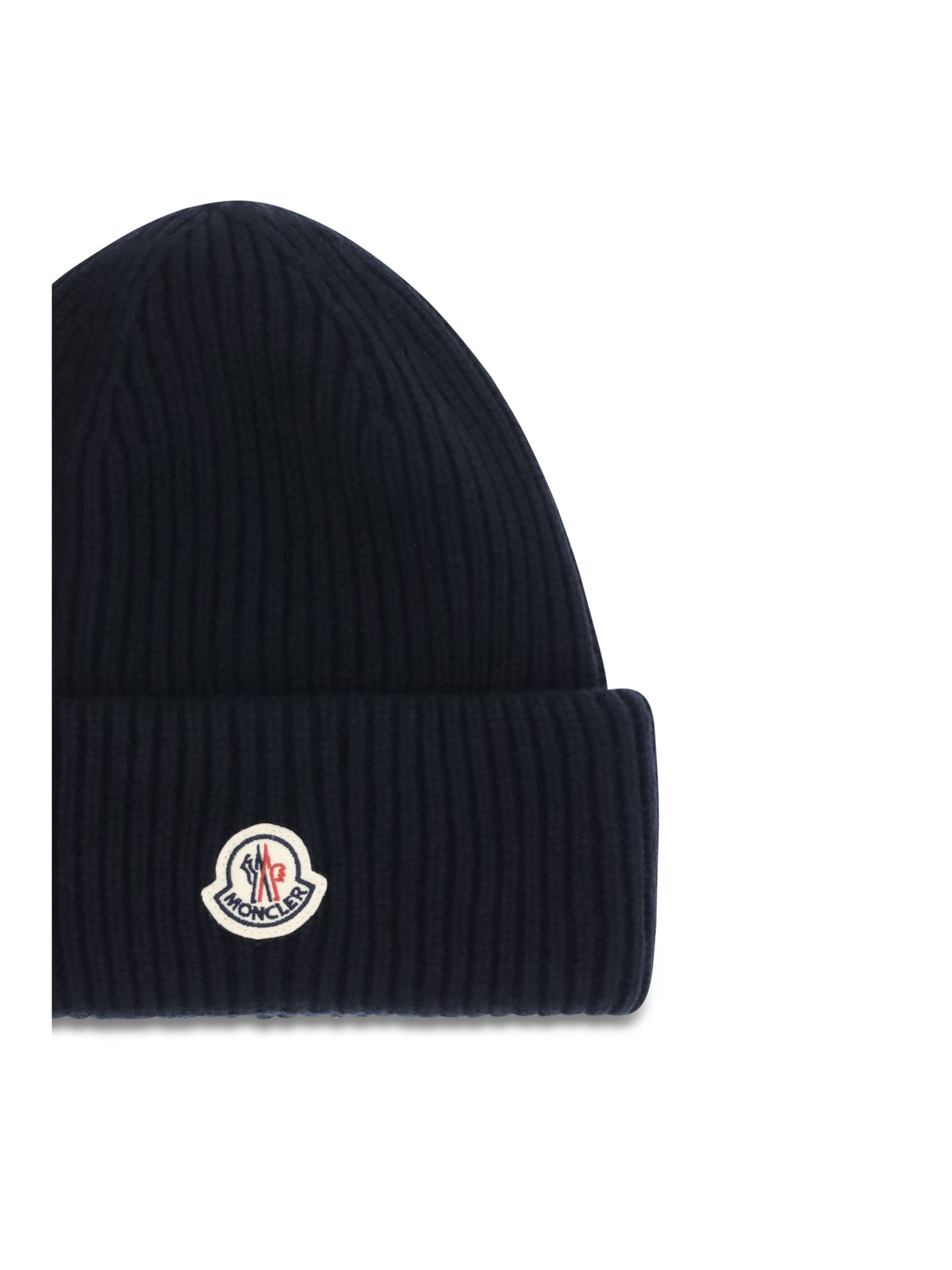 Moncler Wool and cashmere-blend Beanie - Navy
