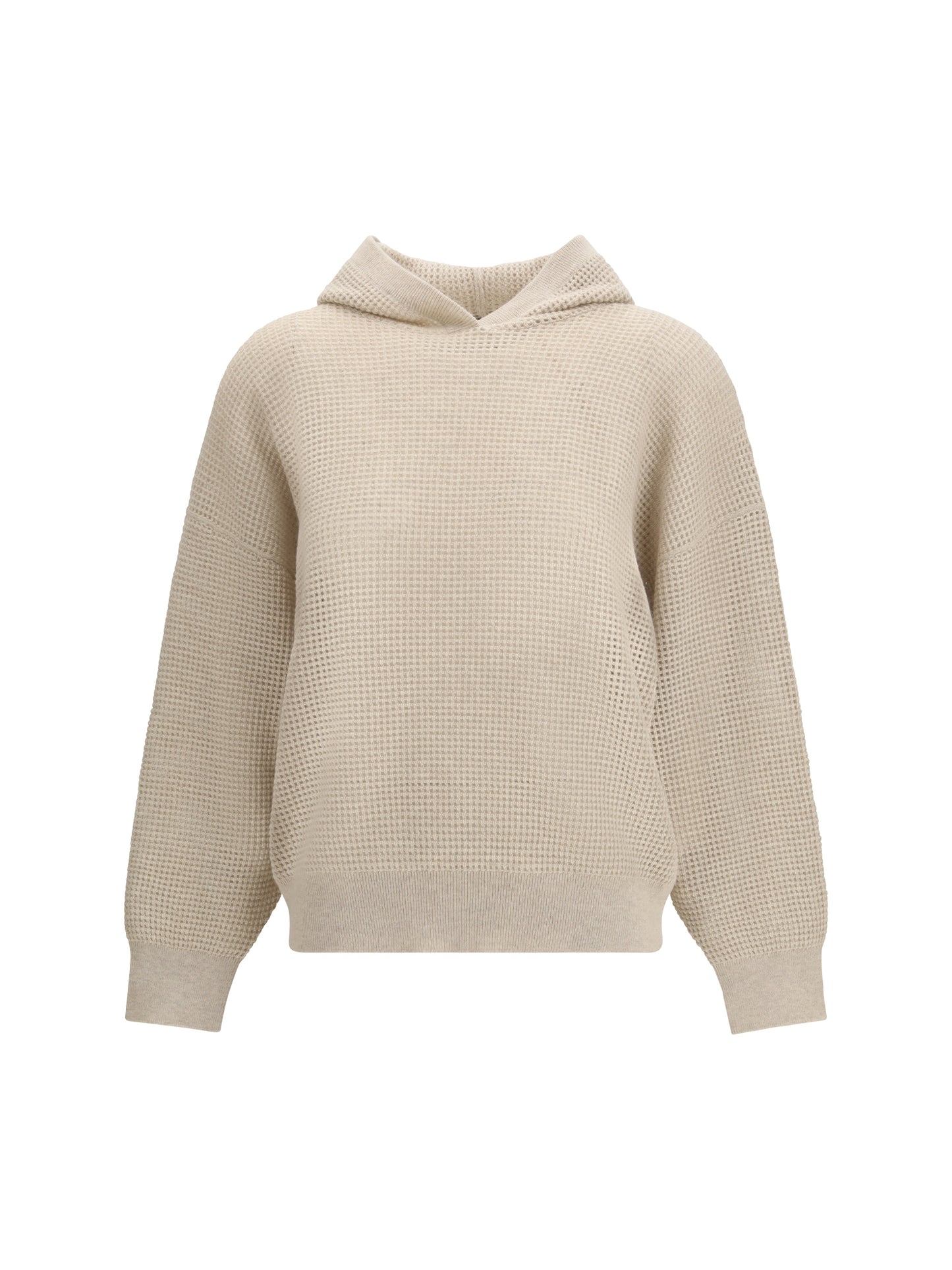 BRUNELLO CUCINELLI Sparkling Net cotton hooded Sweatshirt