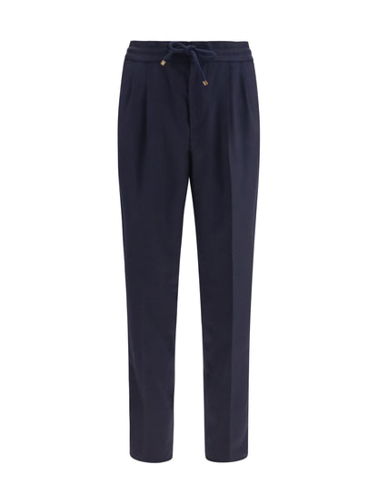 Brunello Cucinelli Virgin wool Pants - Blue Colorato