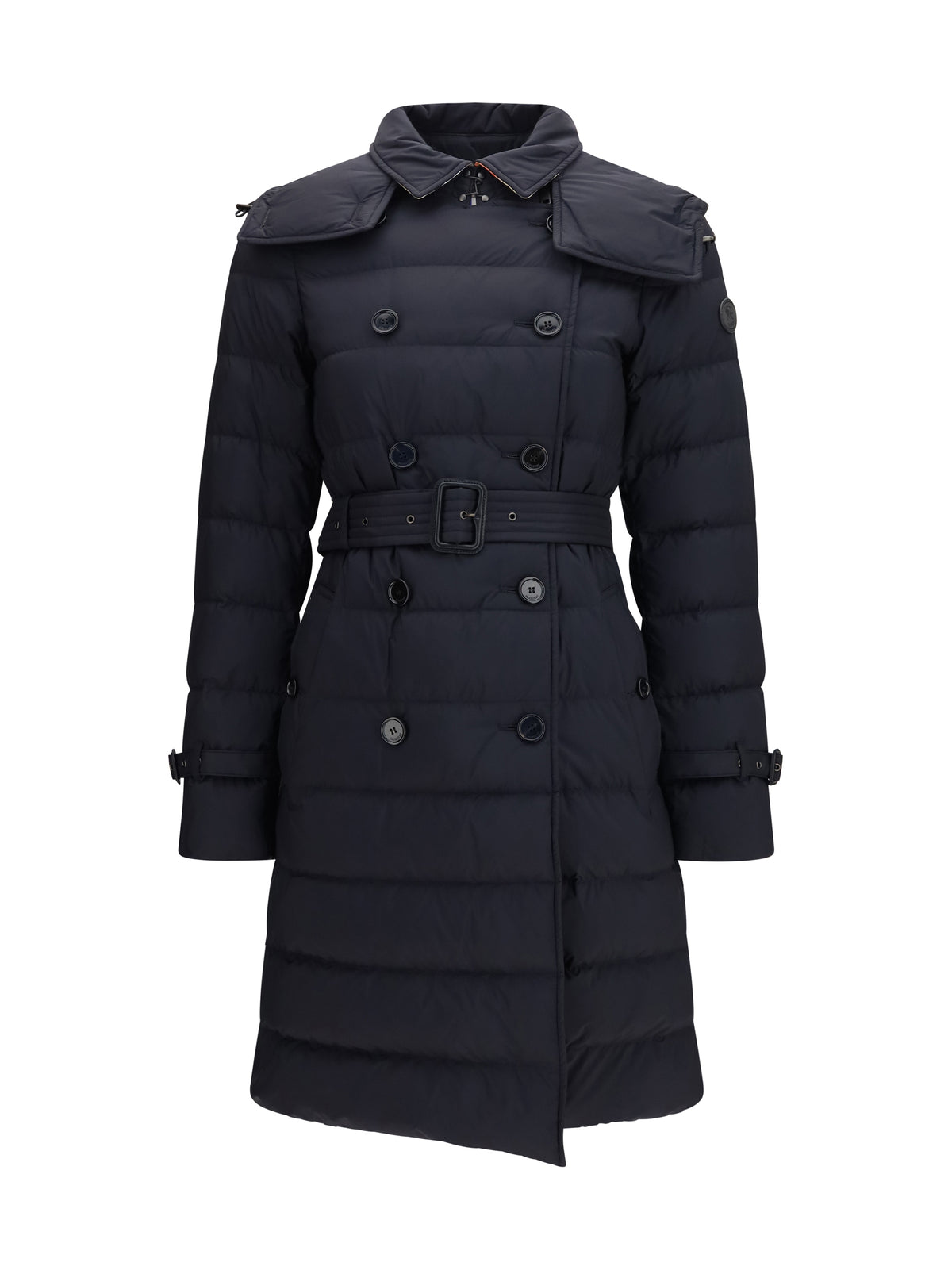 Burberry Audley mid length nylon Down Jacket - Black