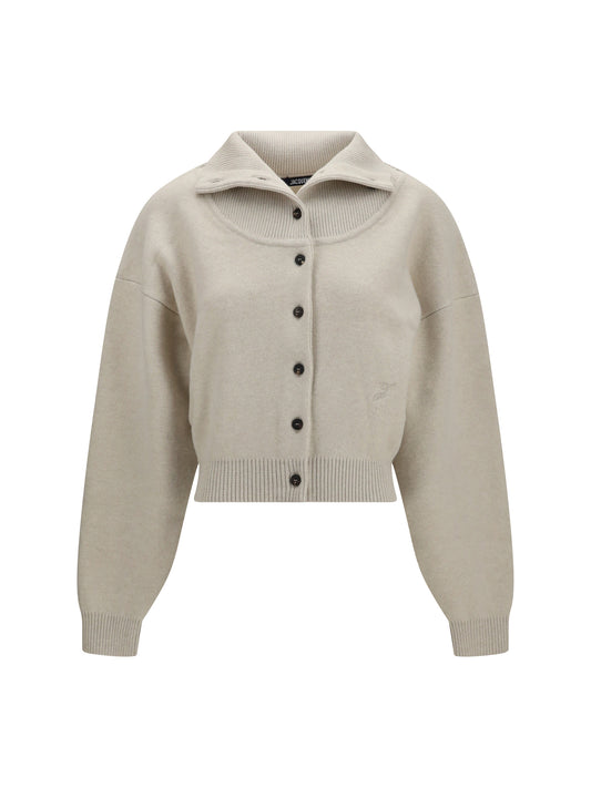 Jacquemus Pelota Merino Wool and Cashmere Cardigan - Light Beige