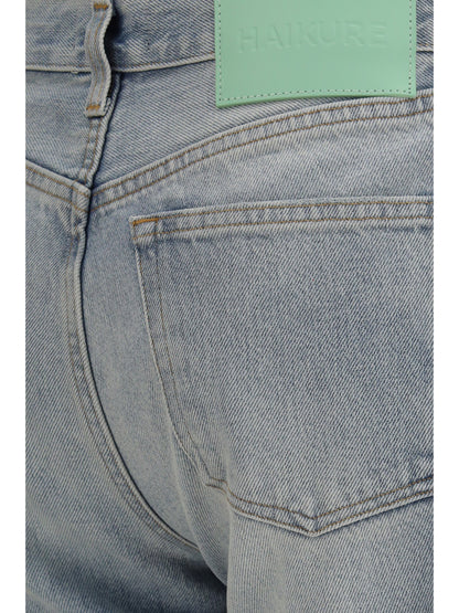 Haikure Star Marfa straight-leg Jeans with a distressed finish - Marfa Blue