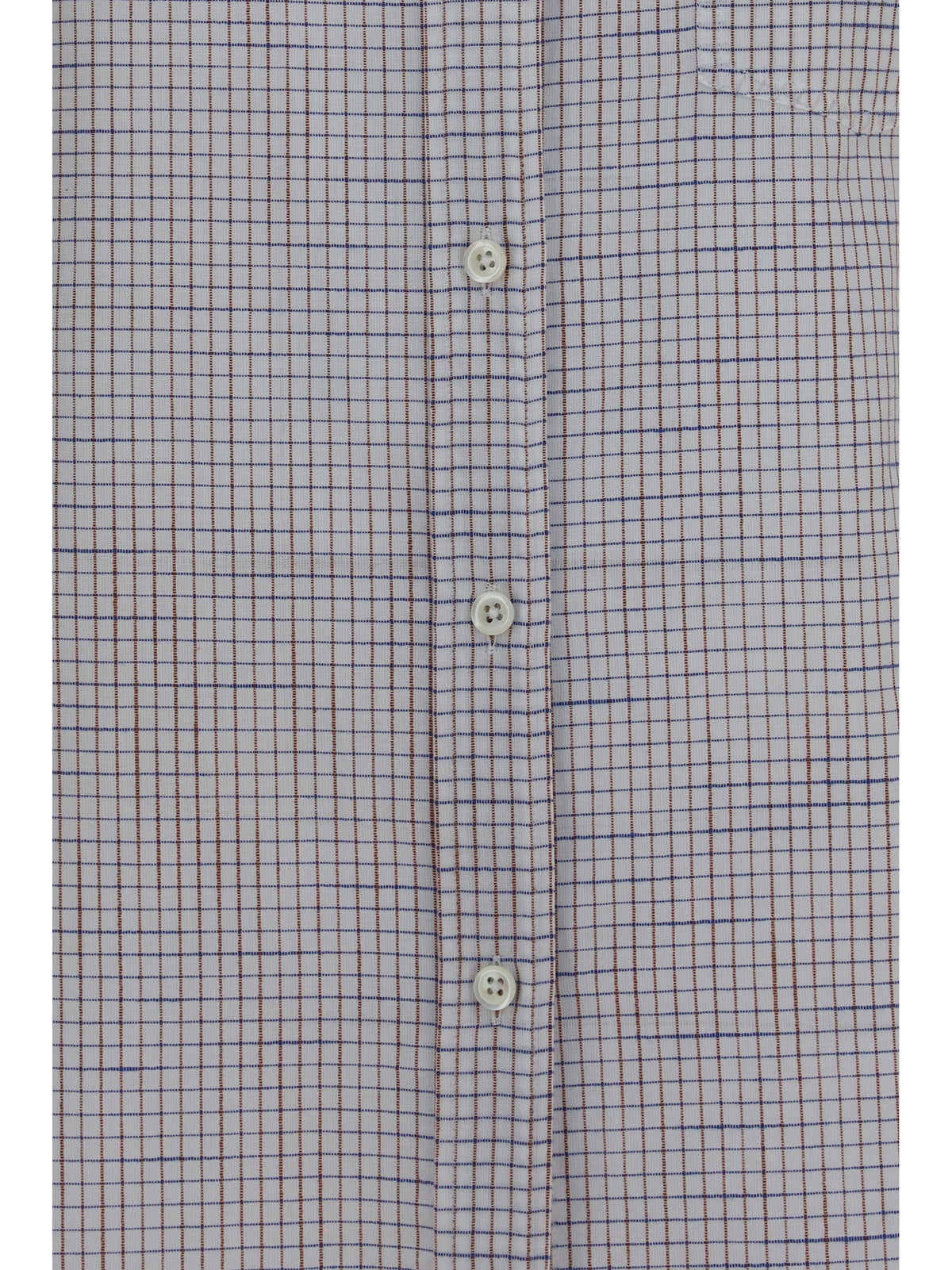 The Row Dalan Shirt - White W/ Blue&Red