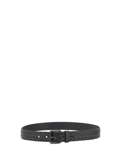 Bottega Veneta Intrecciato Belt - Black