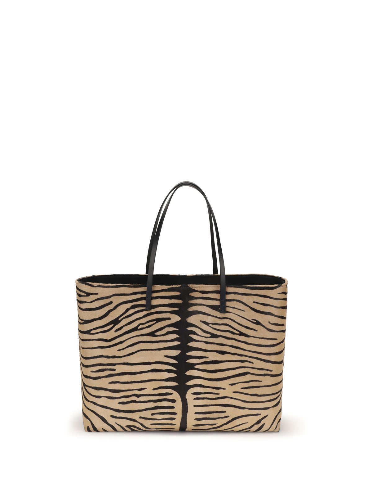 Fendi Roll medium Shopping Bag - Nero+Naturale