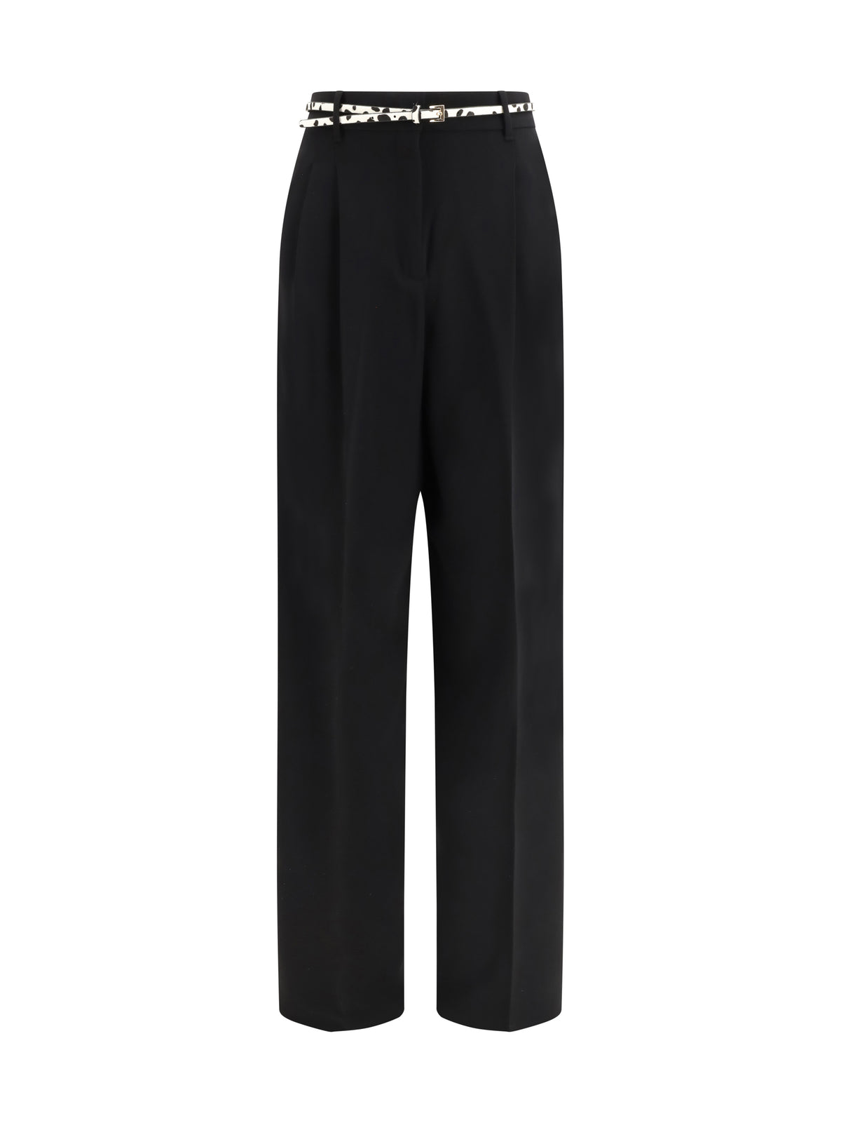 Max Mara Studio Elegant Pants with belt - Black