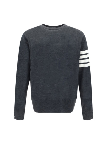 Thom Browne Virgin wool Sweater - Dark Grey