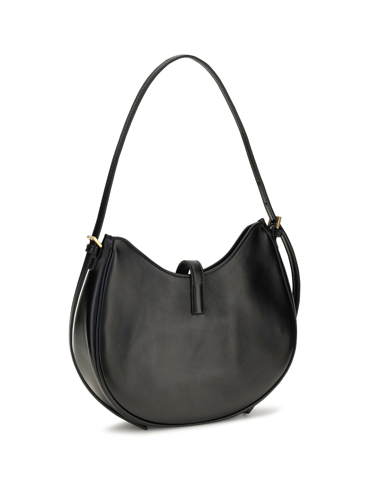 Versace Small Emblème Hobo lambskin Shoulder Bag - Black/Gold