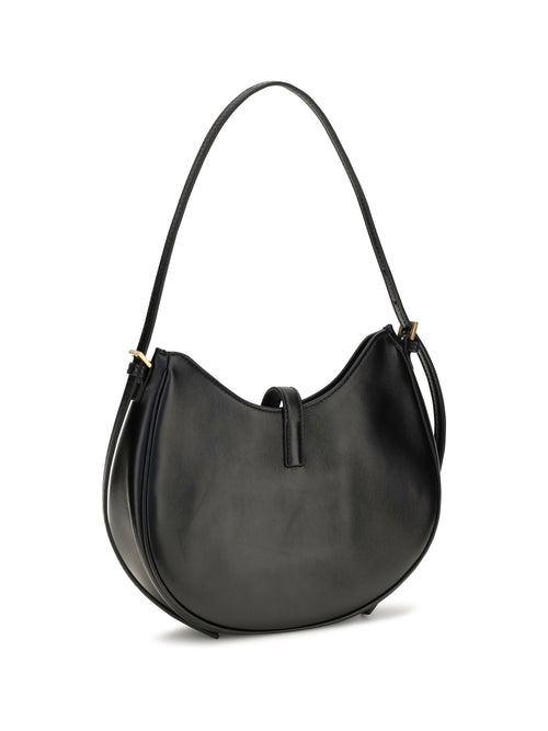 Versace Small Emblème Hobo lambskin Shoulder Bag - Black/Gold