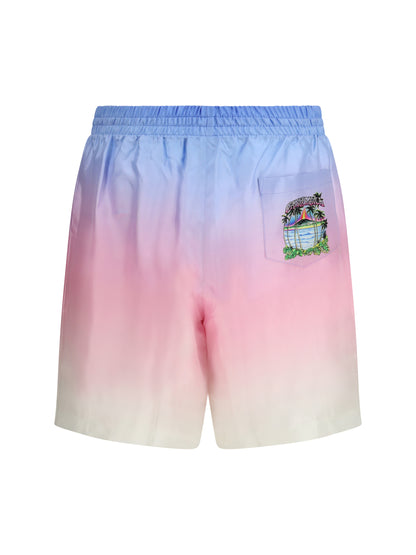 CASABLANCA Volcano Gradient Shorts