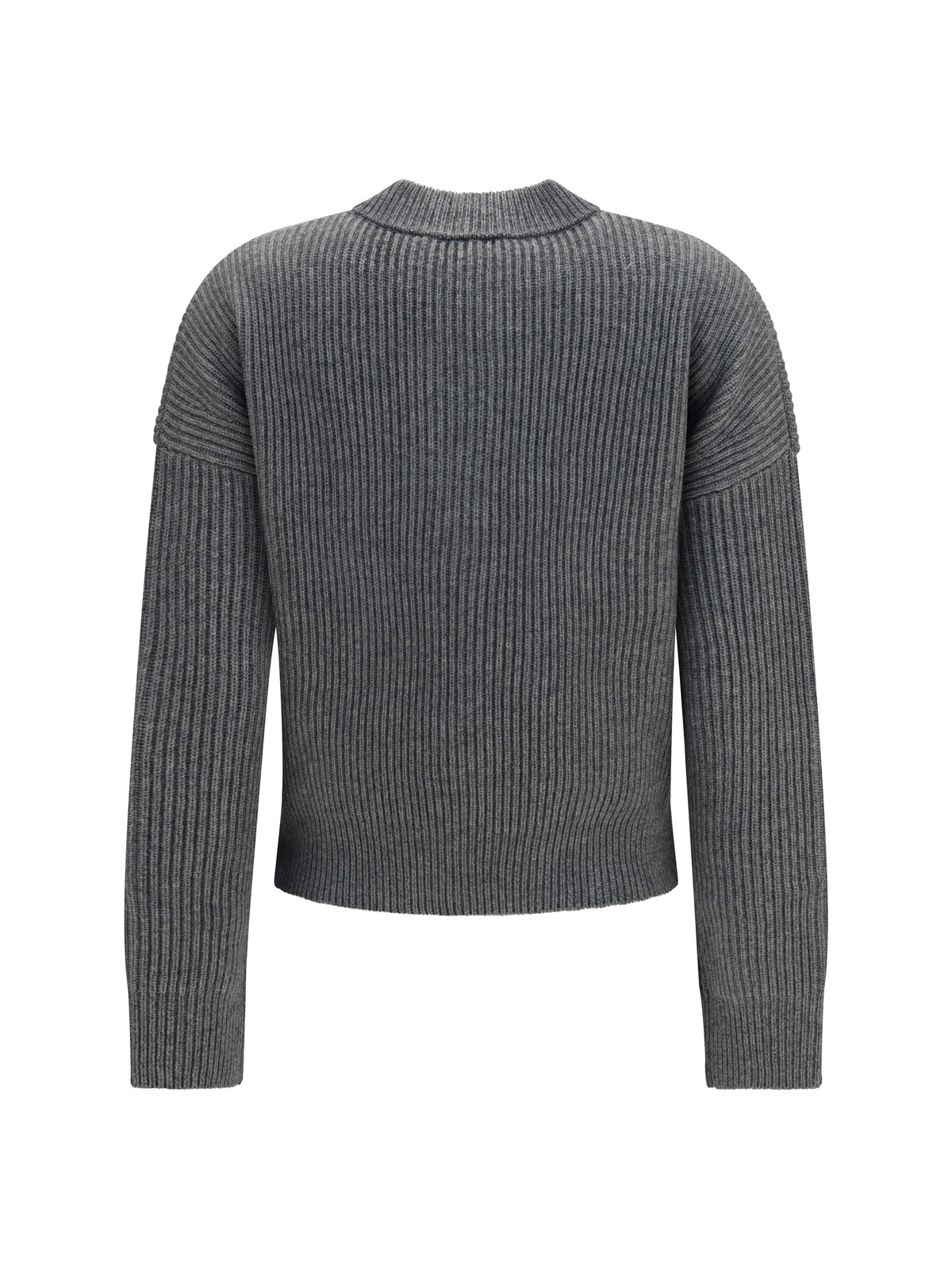 Max Mara Studio Carnet ribbed Cardigan - Grey Dark Melange
