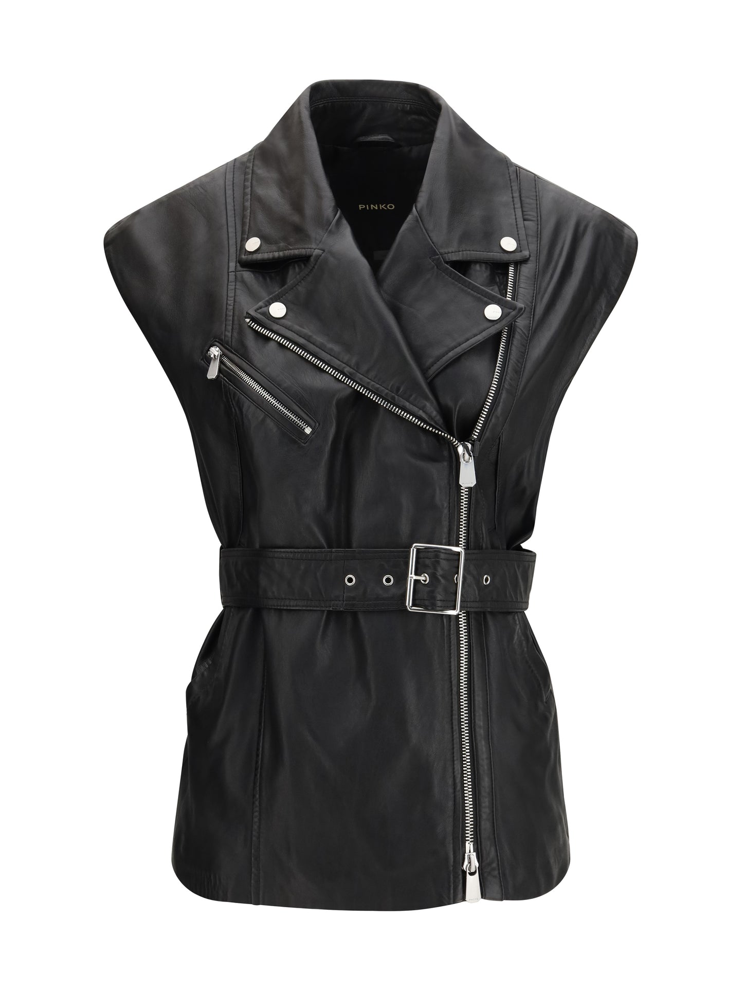 PINKO Gypsy biker-style Vest