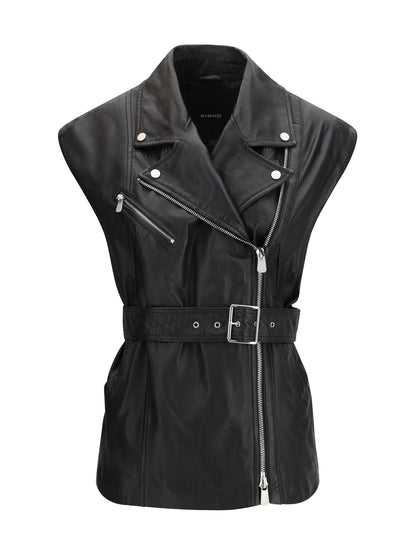 PINKO Gypsy biker-style Vest