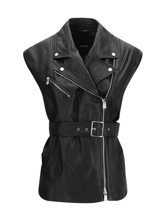 PINKO Gypsy biker-style Vest