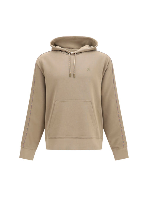 Burberry Check Hoodie with drawstrings - Finch Brown