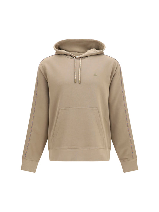 Burberry Check Hoodie with drawstrings - Finch Brown