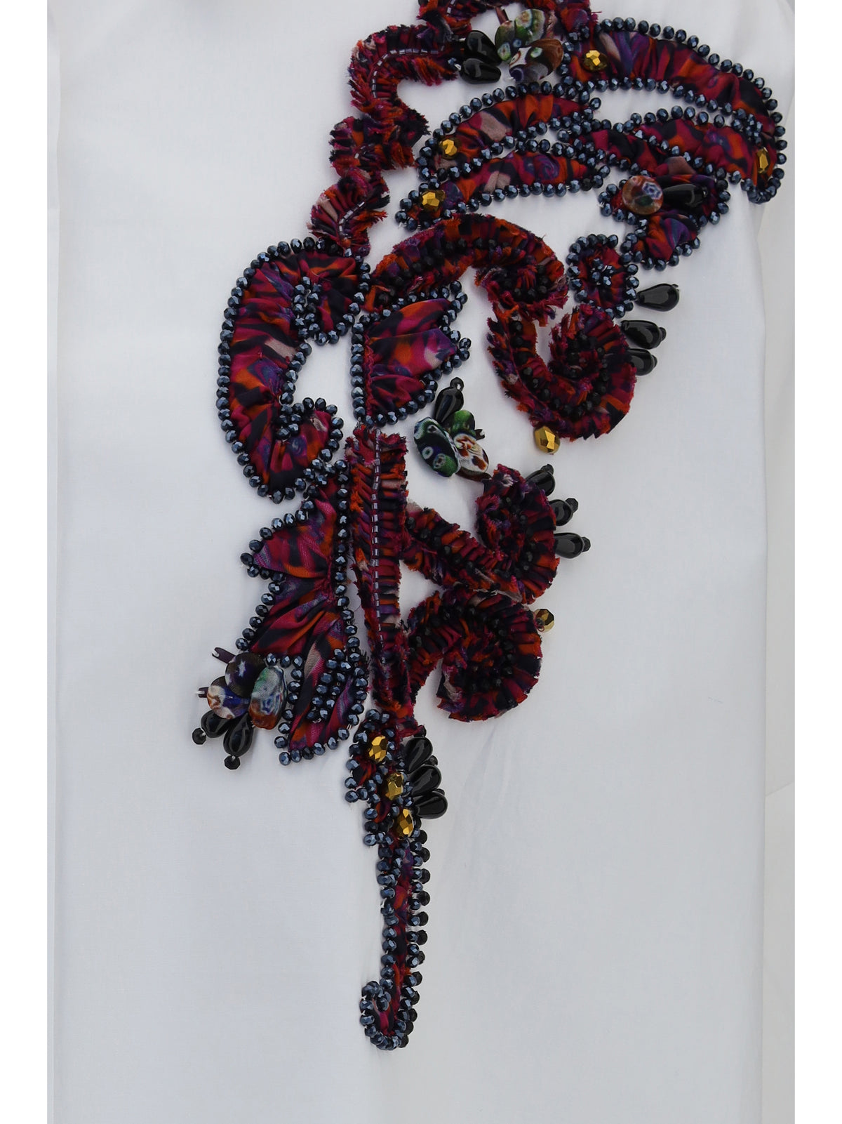 Dries Van Noten Beaded-detail Shirt - White