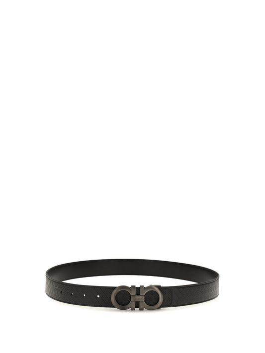 Ferragamo DOUBLE ADJUS BELT - Black