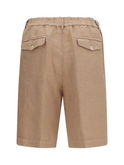 BRUNELLO CUCINELLI Lightweight délavé linen Shorts