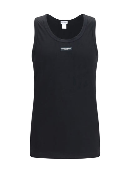 Dolce & Gabbana Marcello stretch-cotton Tank Top - Black