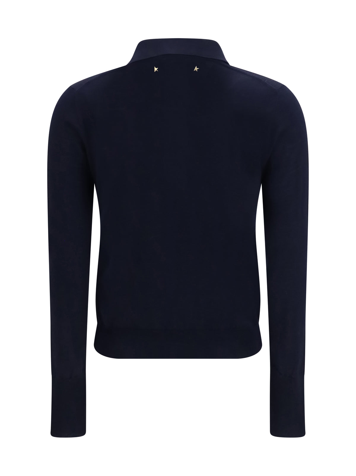 Golden Goose Long sleeve merino wool Polo - Navy