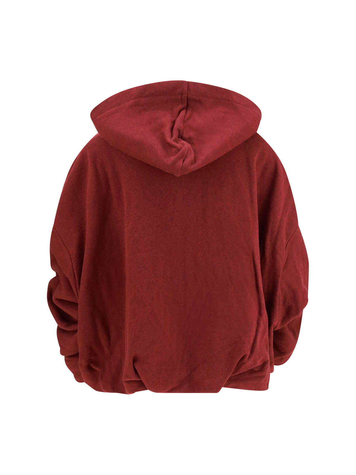 Dries Van Noten Draped cotton jersey Sweatshirt - Burgundy Melange