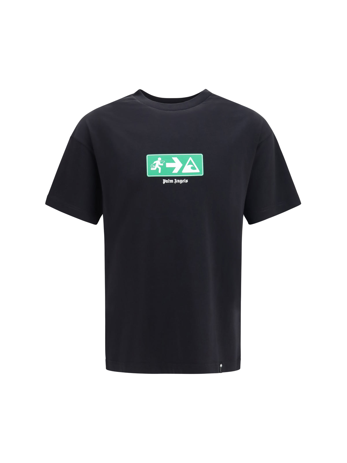 Palm Angels Street Signals cotton T-shirt - Black - Green