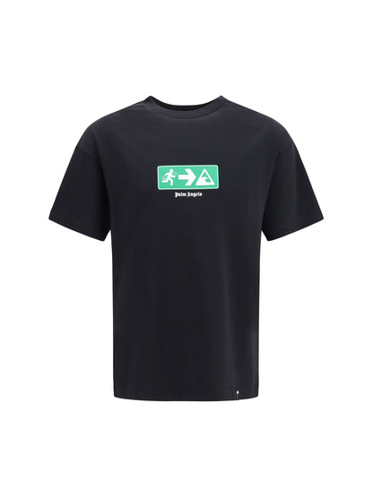 Palm Angels Street Signals cotton T-shirt - Black - Green