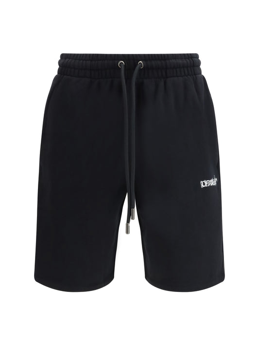 OFF-WHITE Heraldic Arrow Bermuda Shorts