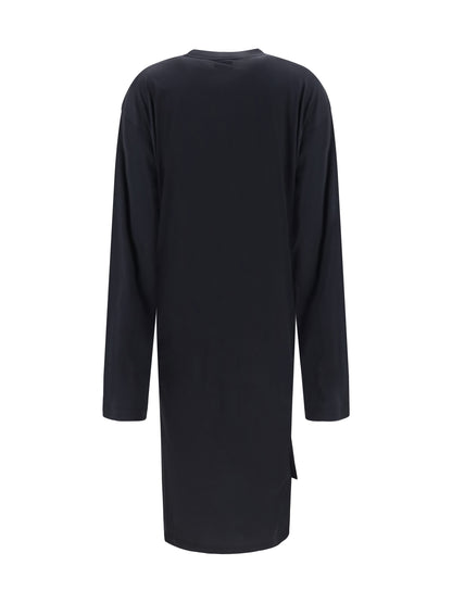 Balenciaga Twisted-knot cotton Dress - Black