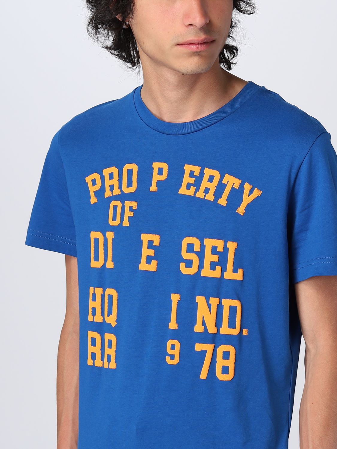 Diesel T Shirt Men Blue