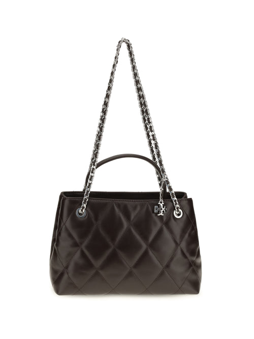 Tory Burch Small Fleming leather Tote Bag - Cocoa