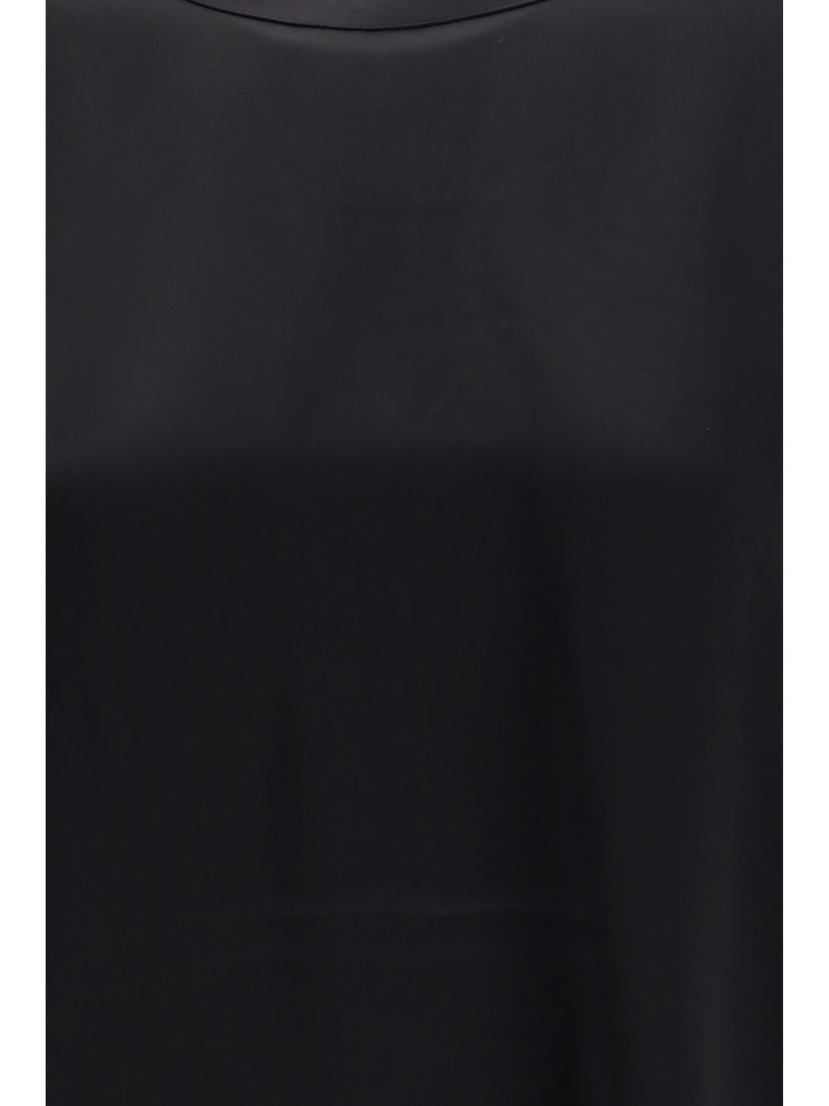 Toteme Boxy Satin Top - Black