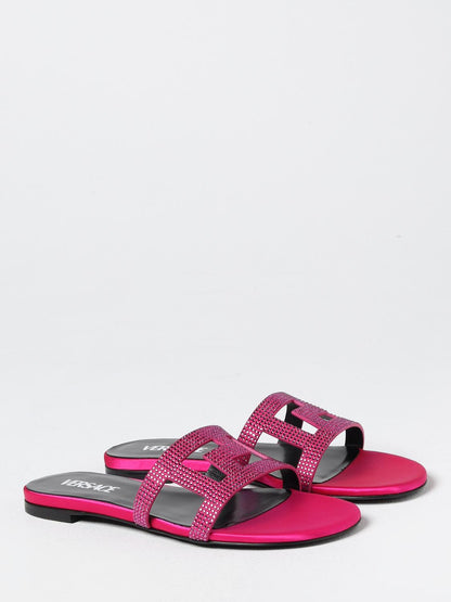 Versace Flat Sandals Woman Pink