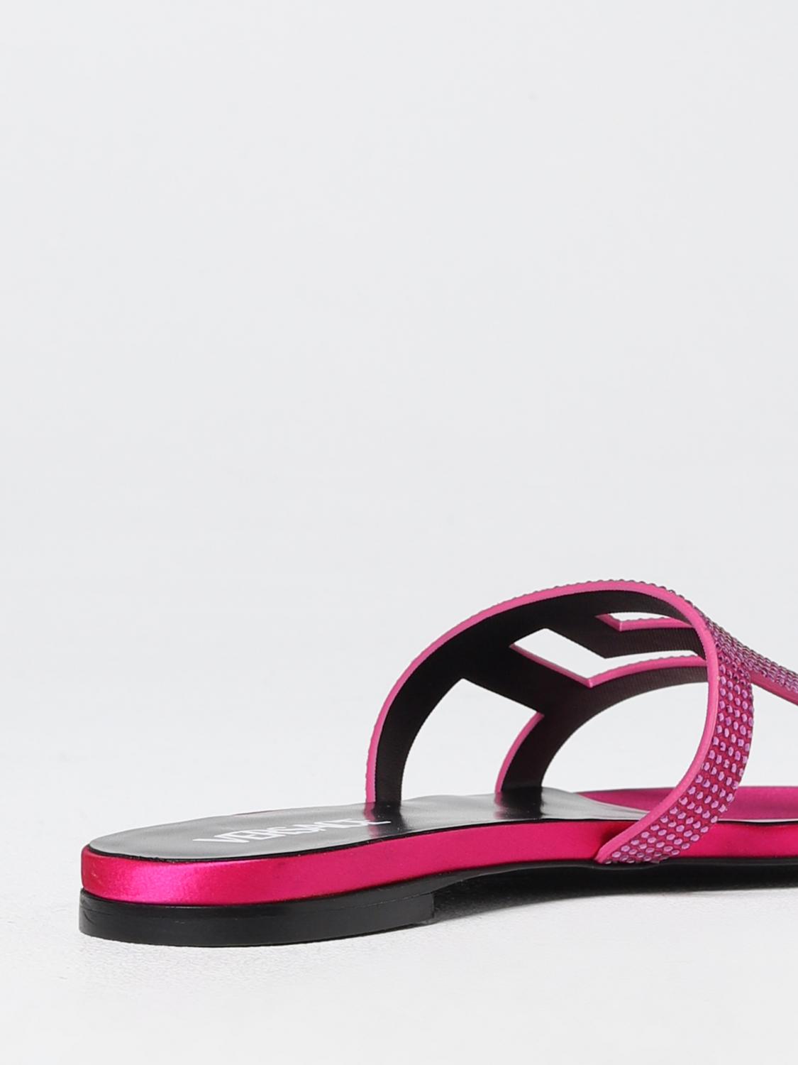 Versace Flat Sandals Woman Pink